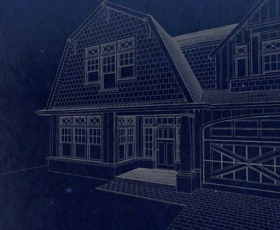 Residential blueprint home design by Hollie Whitehead